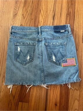 MOTHER Vagabond Denim Mini Skirt “Forbidden Fireworks” Size 25